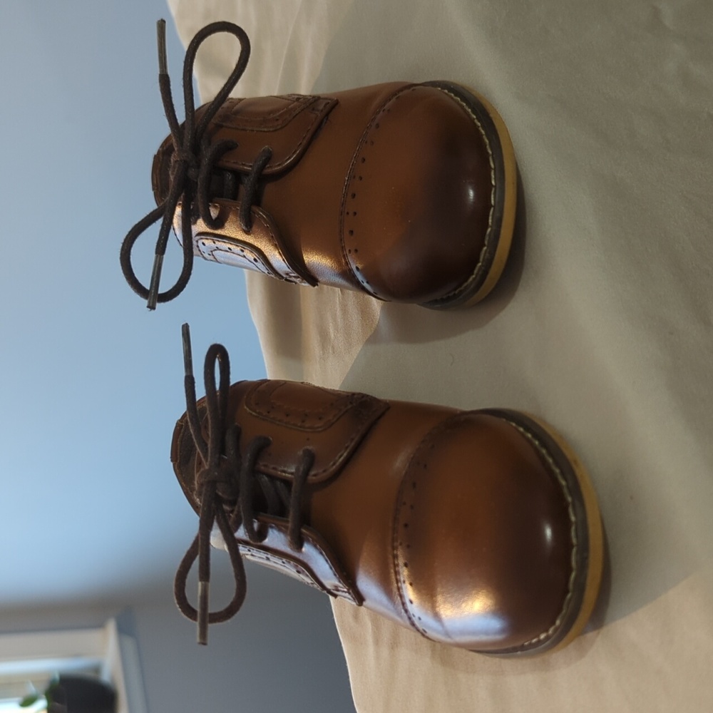 Stacey Adams Brown Oxford kids shoes